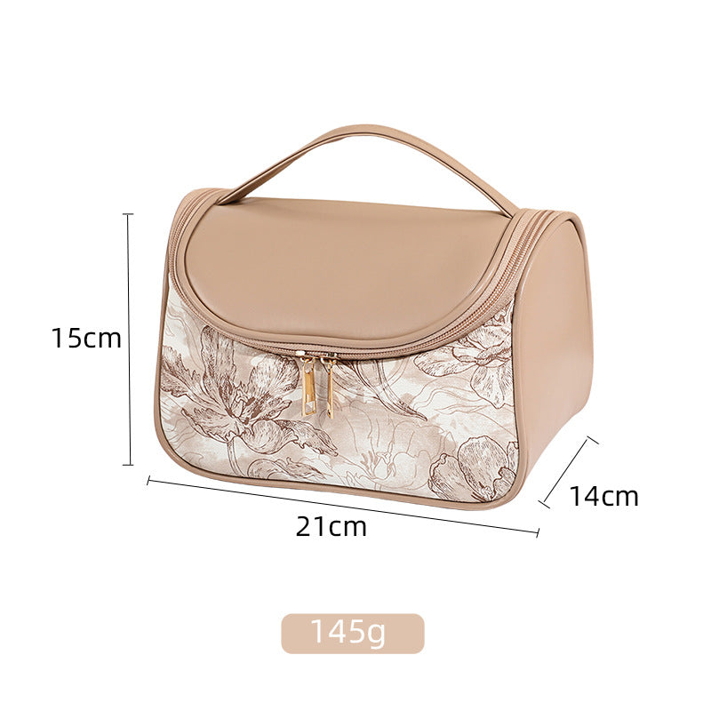 Large Capacity High Sense Portable Out Three-dimensional Cosmetics Simple Makeup Bag
