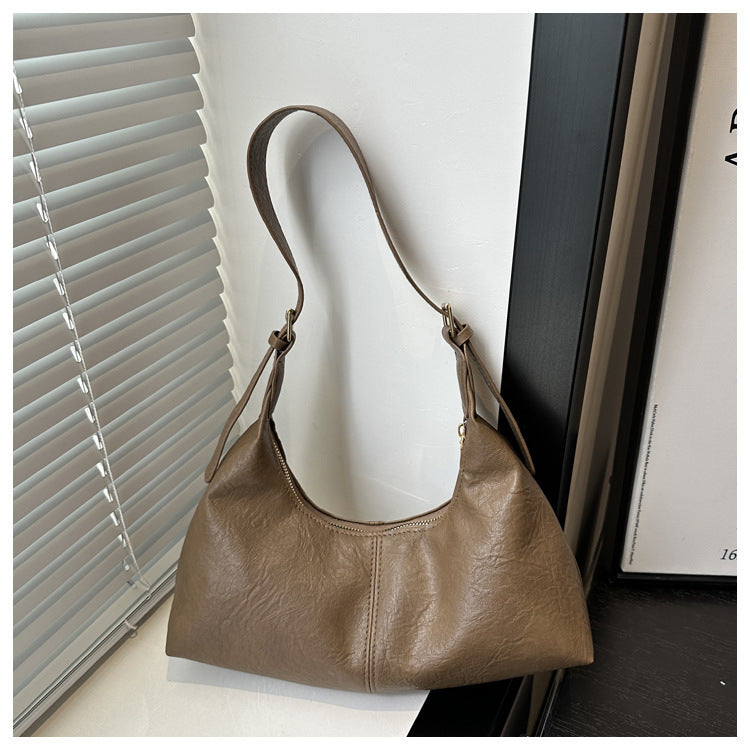 Veet Solid Color Simple Trendy Retro Commuter Large Bags