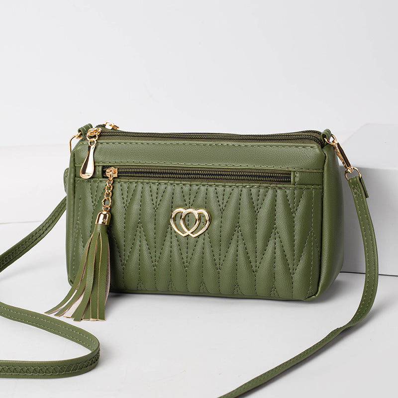 Women's Mom High-grade Mini Niche Tassel Soft Crossbody Bags