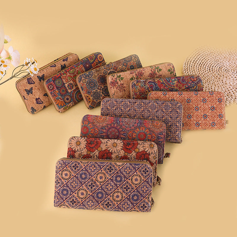 Women's Ethnic Style Pattern Clutch Multiple Slots Ladies Wallet