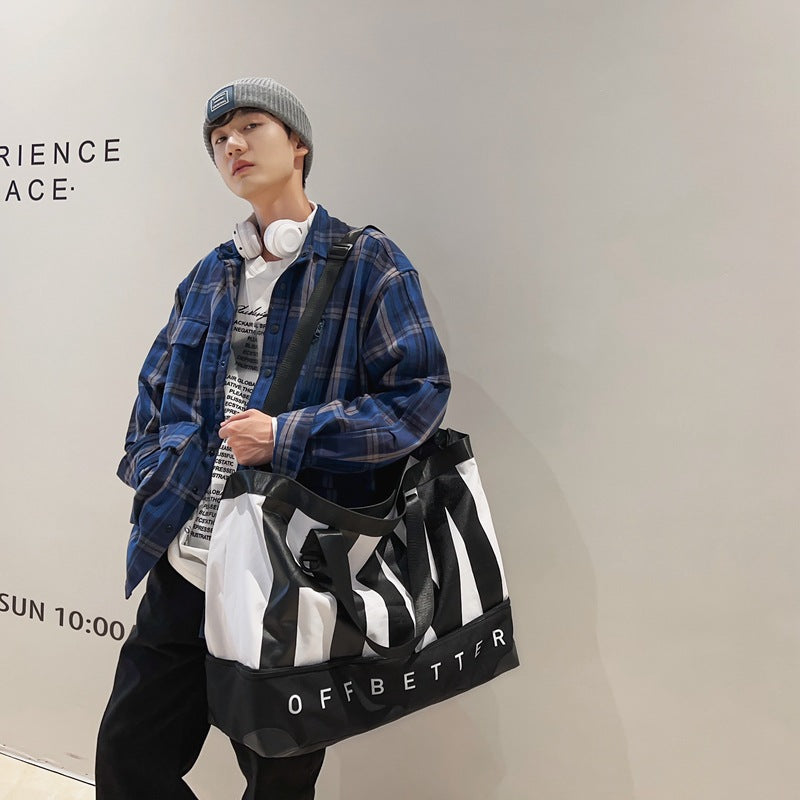 Men's Motorcycle Mechanical Style Dead Fly Large Travel Bags