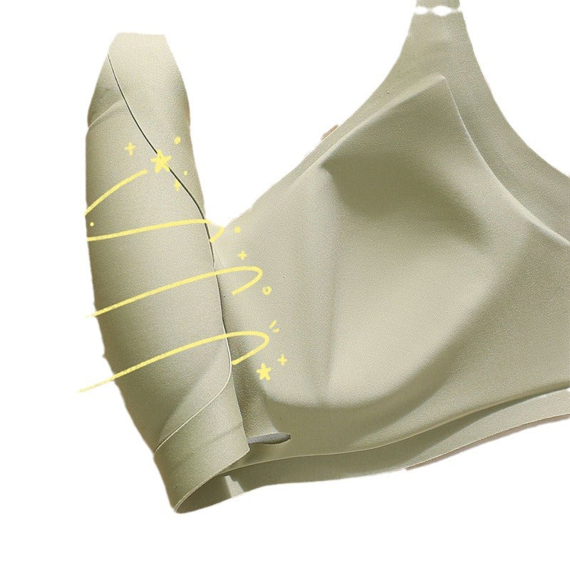 Women's Push Up Large Integrated Fixed Cup Breast Holding Bras