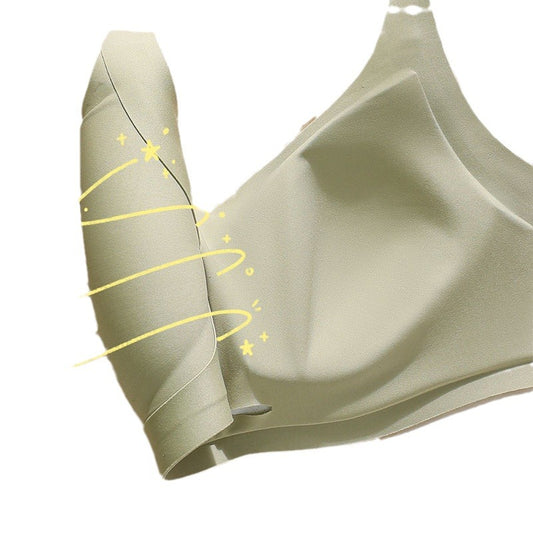 Women's Push Up Large Integrated Fixed Cup Breast Holding Bras