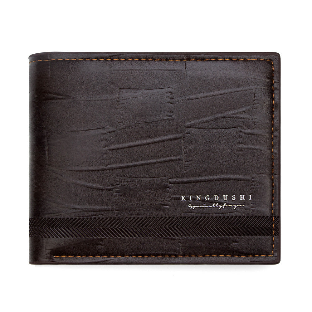 Men's Short Simple Multifunctional Zipper Sier Men's Wallet