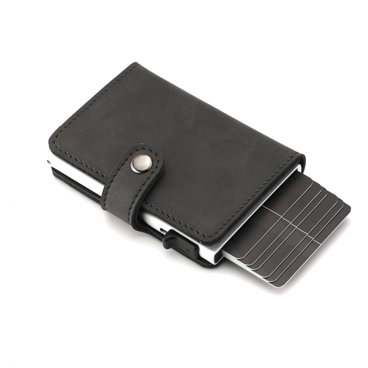 Autumn Automatic Pinball Side Push Aluminum Box Credit Card Holder