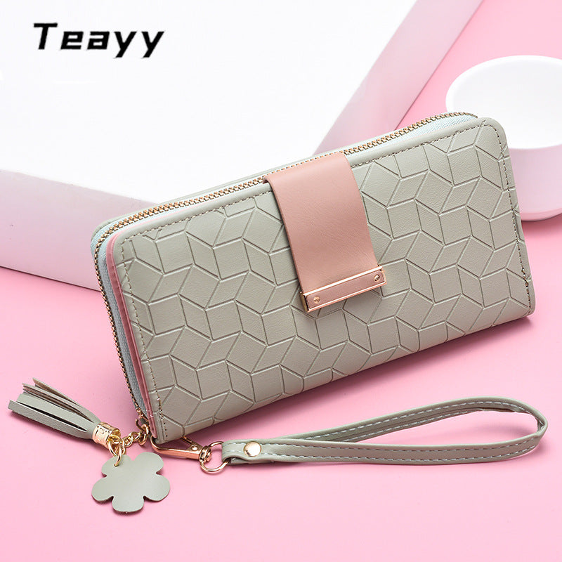 Women's Long Large Capacity Zipper Mobile Ladies Wallets