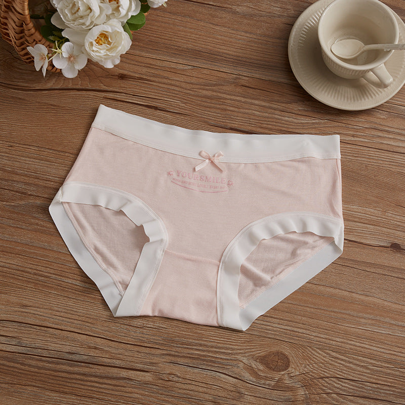 Women's Modal Underwear Mulberry Silk Pla Bottom Traceless Panties