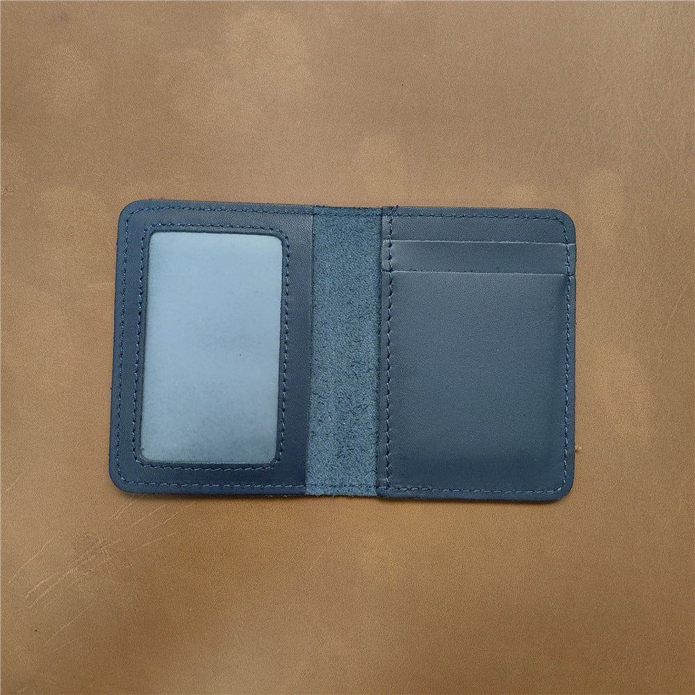 Men's Leather Crazy Horse Driving License Vintage Card Holder