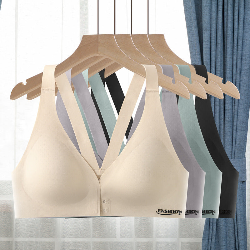 Women's Row Buttons Adjustable Push Up Pair Of Beauty Everyday Bras