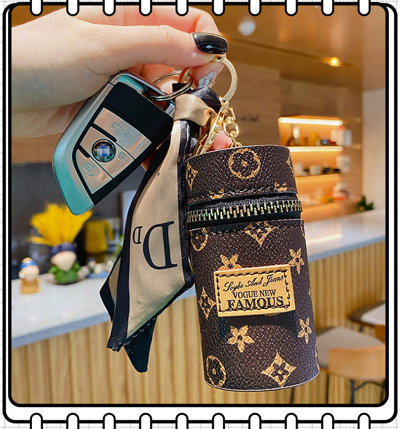 Fashion Retro Cylinder Portable Earphone Car Bags