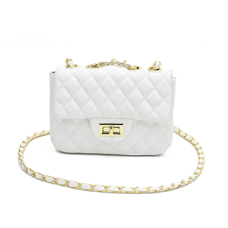 Women's Latch Rhombus Trendy Retro Textured Super Hot Women's Shoulder Bag