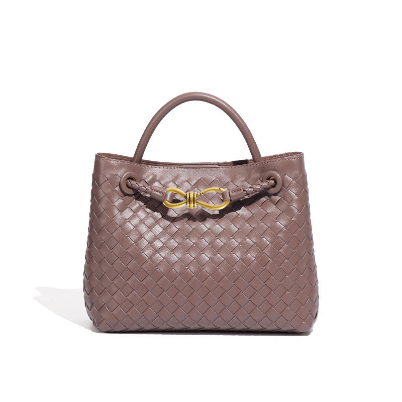 Women's Bow Hand-woven Simple Portable Classic Style Women's Shoulder Bag