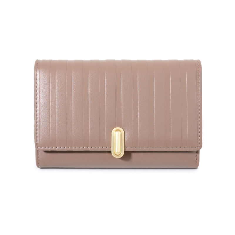 Women's Striped Embossed Short Fashion Clutch Bags