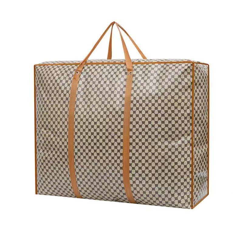 Capacity Woven Thick Color Film Moving Clothes Travel Bags