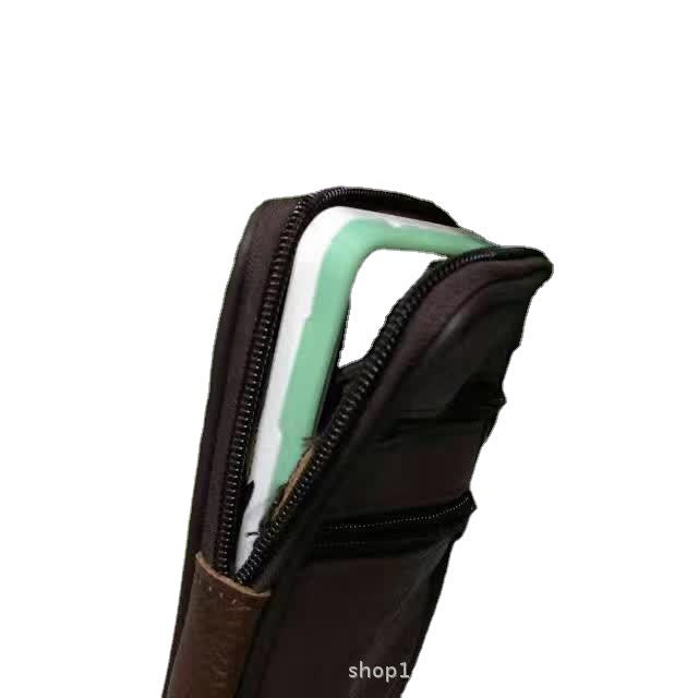 Men's Retro Fashion Genuine Leather Leisure Multifunctional Men's Waist Packs