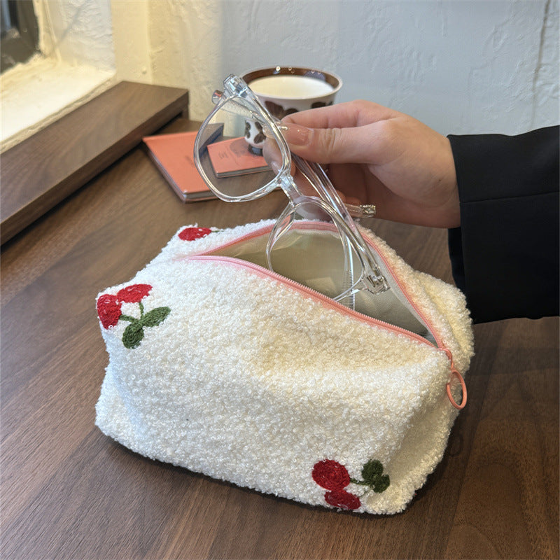 Cute Cherry Pillow Large Capacity Storage Bags