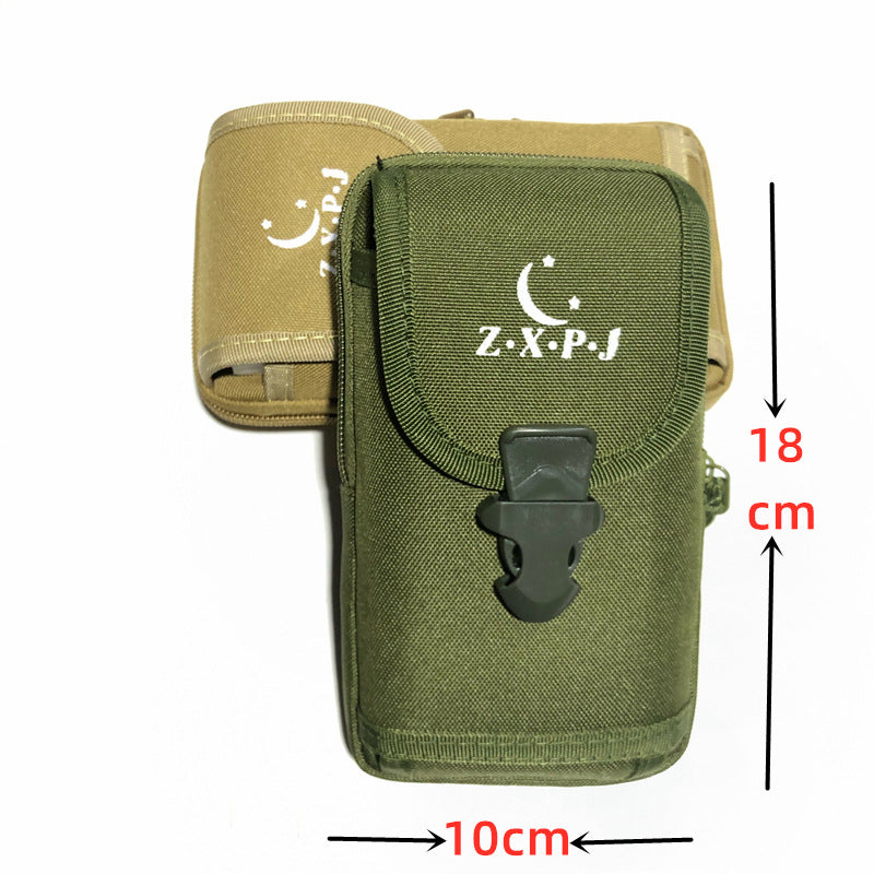 Men's Canvas Mobile Large Construction Site Thickened Men's Waist Packs