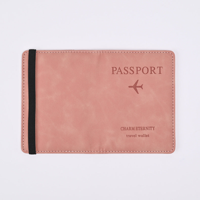 Passport Storage Leather Boarding Pass Cover Card Holder
