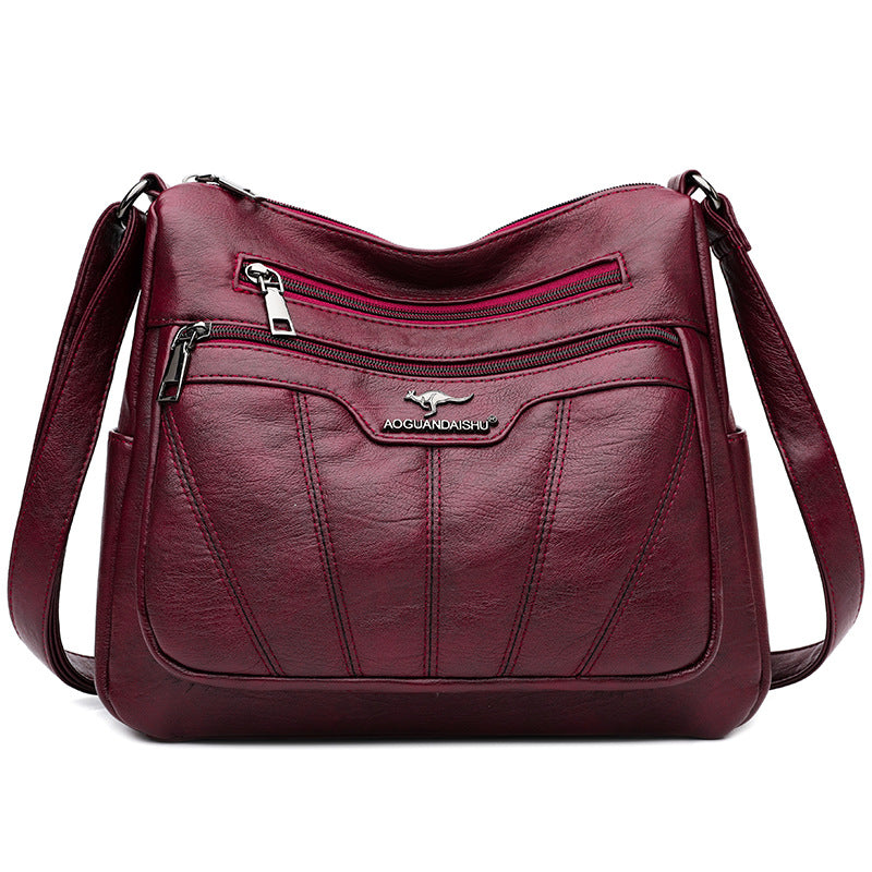 Women's Style Embroidery Yarn Simple Fashion Large Crossbody Bags
