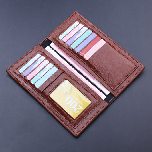 Men's Slouchy Long Multiple Slots Thin Men's Wallets