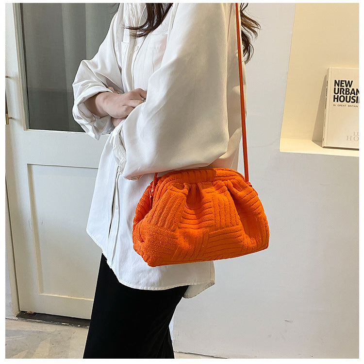Women's Design Winter Versatile Towel Cloth Fashion Women's Shoulder Bag