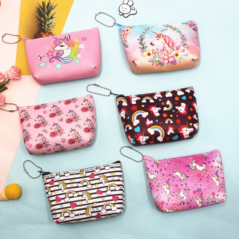 Women's & Children's & Cute Cartoon Unicorn Earphone Bags