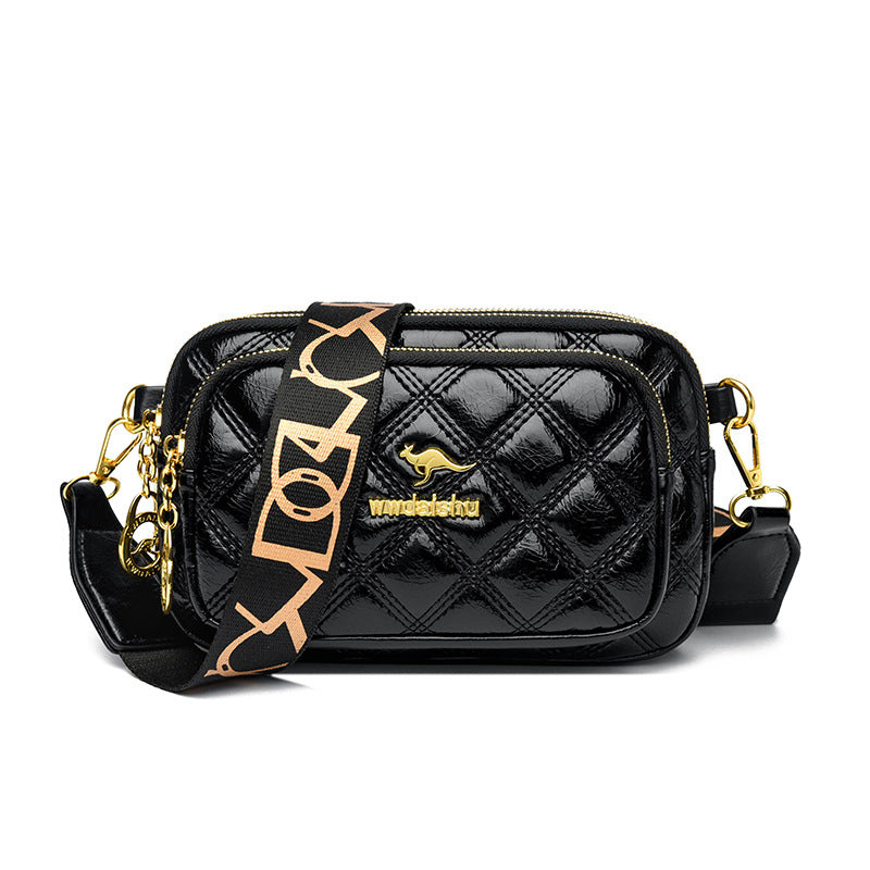 Women's Trendy Classic Style Diamond Check Fashion Women's Messenger Bag