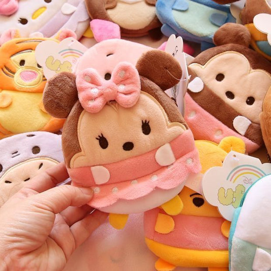 Cartoon Mini Plush Creative Cute Earphone Coin Purses