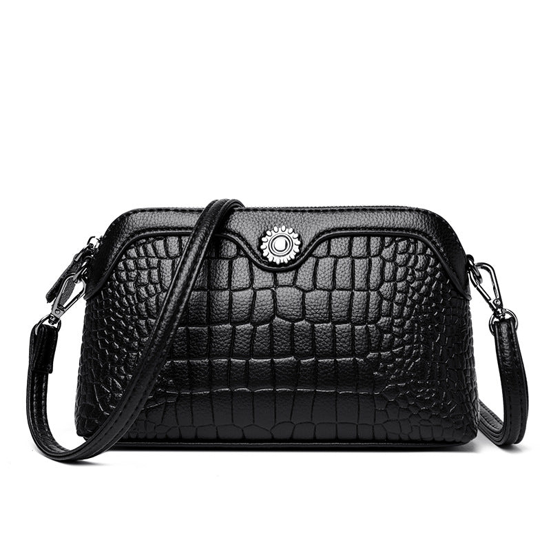 Women's Classic Retro Crocodile Pattern Mother Women's Messenger Bag