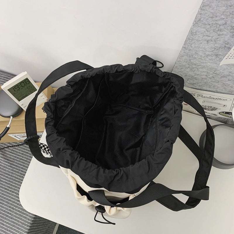 Men's Color Matching Trendy Large Capacity Korean Crossbody Bags