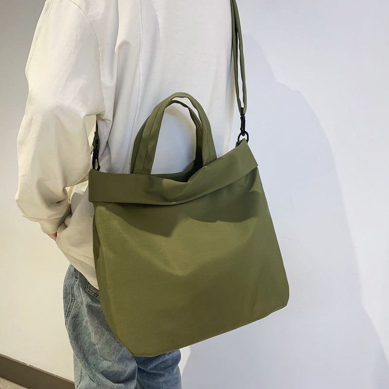 Women's Large Capacity Nylon Spring Solid Color Simple Portable Lightweight Women's Shoulder Bag