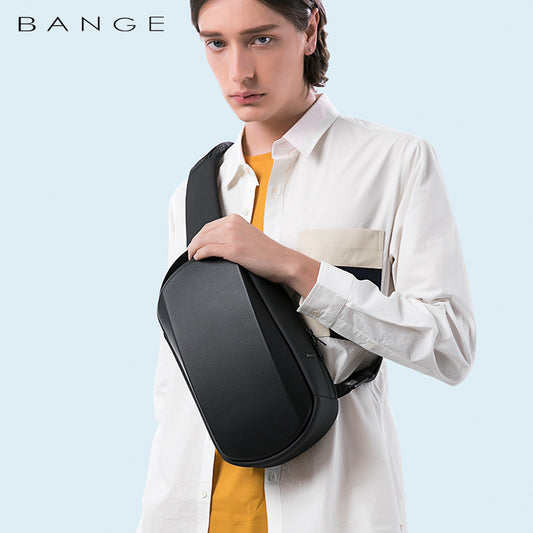 Charming Men's Hard Shell Waterproof Trendy Shoulder Bags