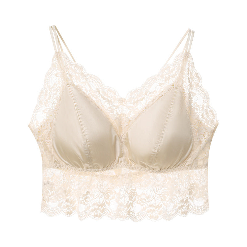 Beauty Back Lace Strap Underwear Hollow Chest Tanks Camis