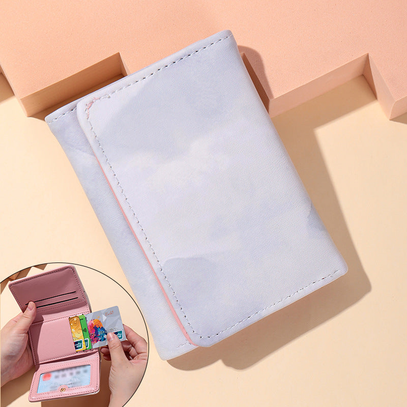 Three-fold Female Big Ears Dog Clamp Good-looking Ladies Wallets