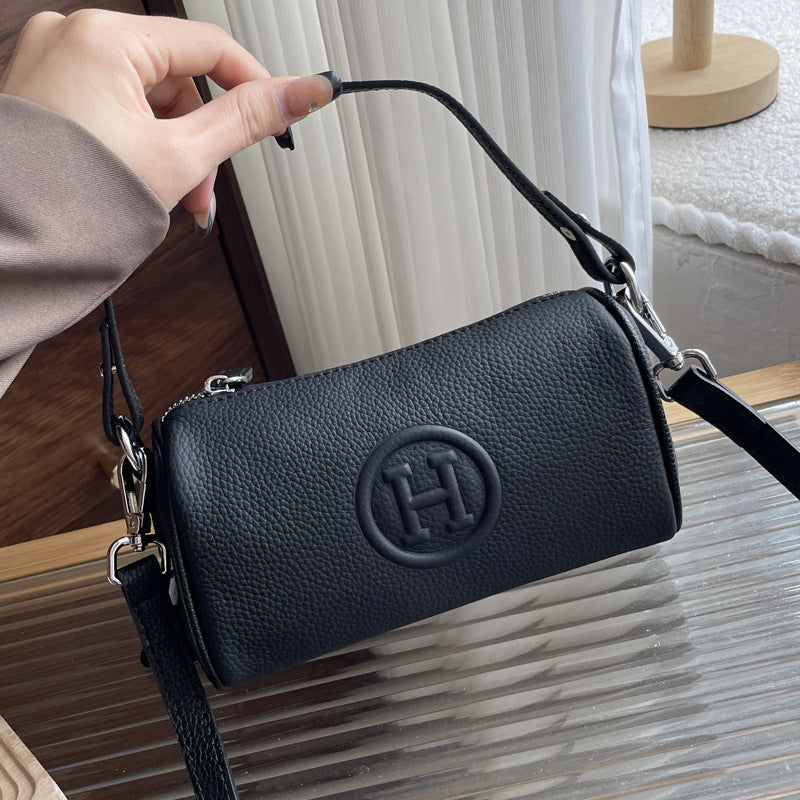 Women's Genuine Leather Fashion Pillow First Layer Women's Shoulder Bag