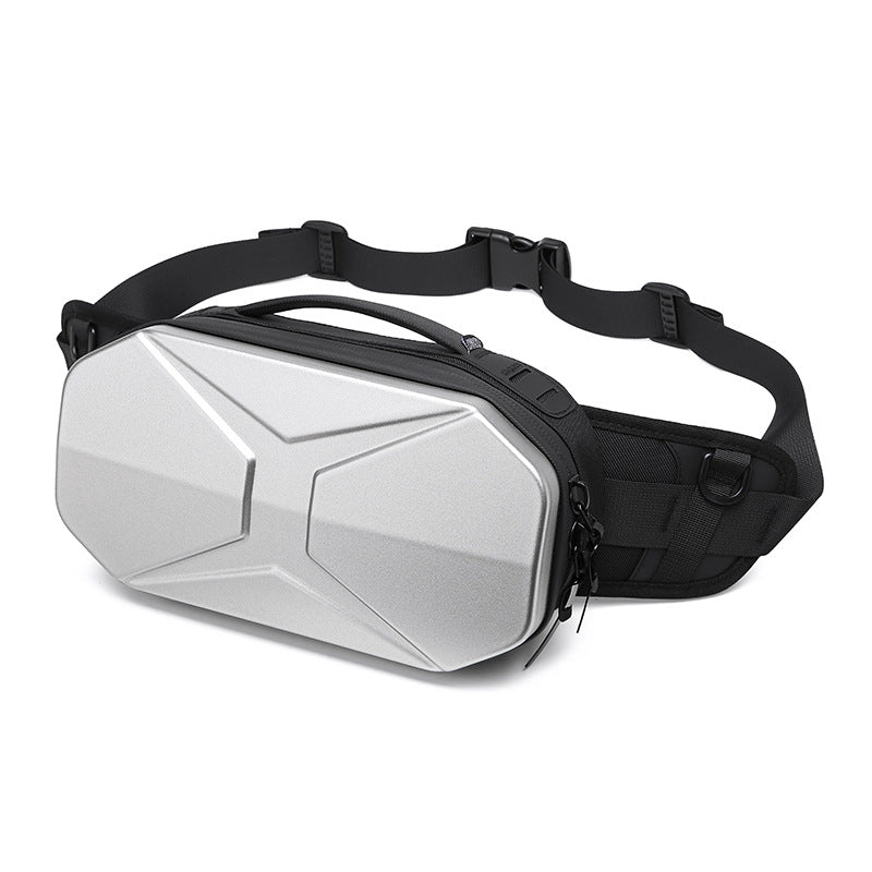 Cool Men's Hard Shell Fashion Waterproof Men's Chest Bags