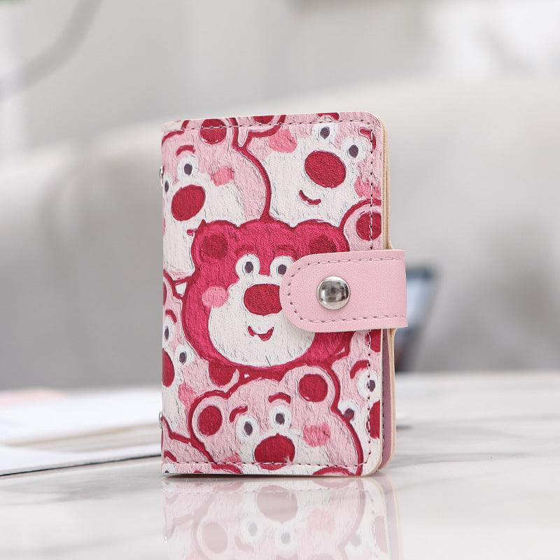 Pattern Female Compact Large Capacity Transparent Card Holder