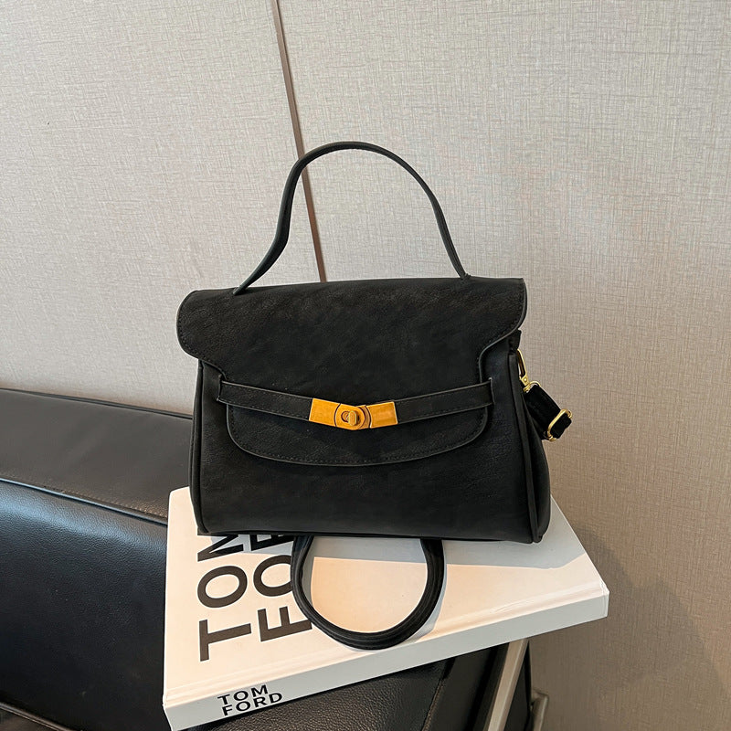 Women's Deerskin Veet Fashionable Retro Winter Texture Western Style Light Luxury Women's Shoulder Bag