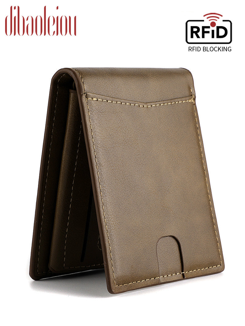 Men's Attractive Horizontal Multifunctional Retro Usd Men's Wallets