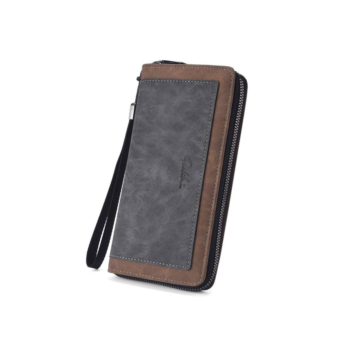 Men's Summer Long Color Matching Multiple Slots Hand Holding Large Capacity Men's Wallet