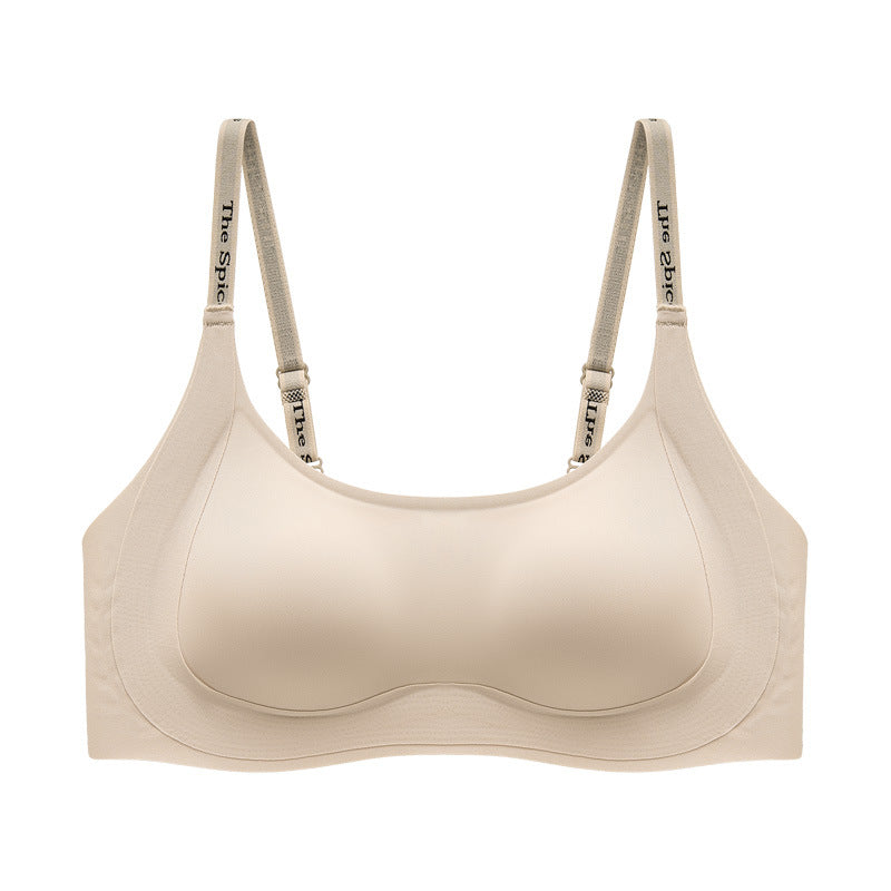 Women's Summer Lightweight Liquid Foundation Underwear Big Chest Small Seamless Everyday Bras