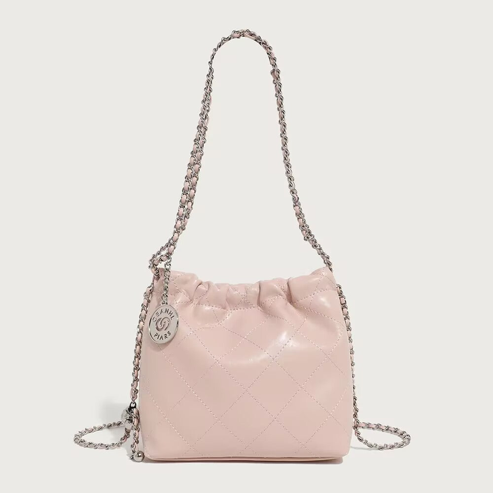 Style Embroidery Thread High-grade Versatile Soft Leather Chain Women's Messenger Bag