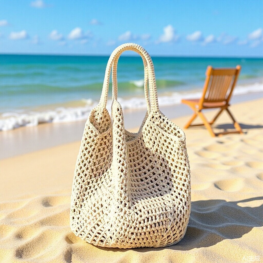 Large Capacity Totes Hollow Carambola Clip Tote Bags