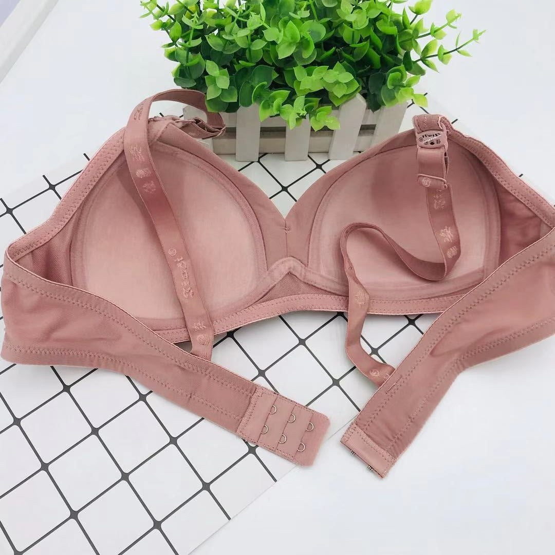 Glossy Wireless Mom Double Breasted Cup Everyday Bras