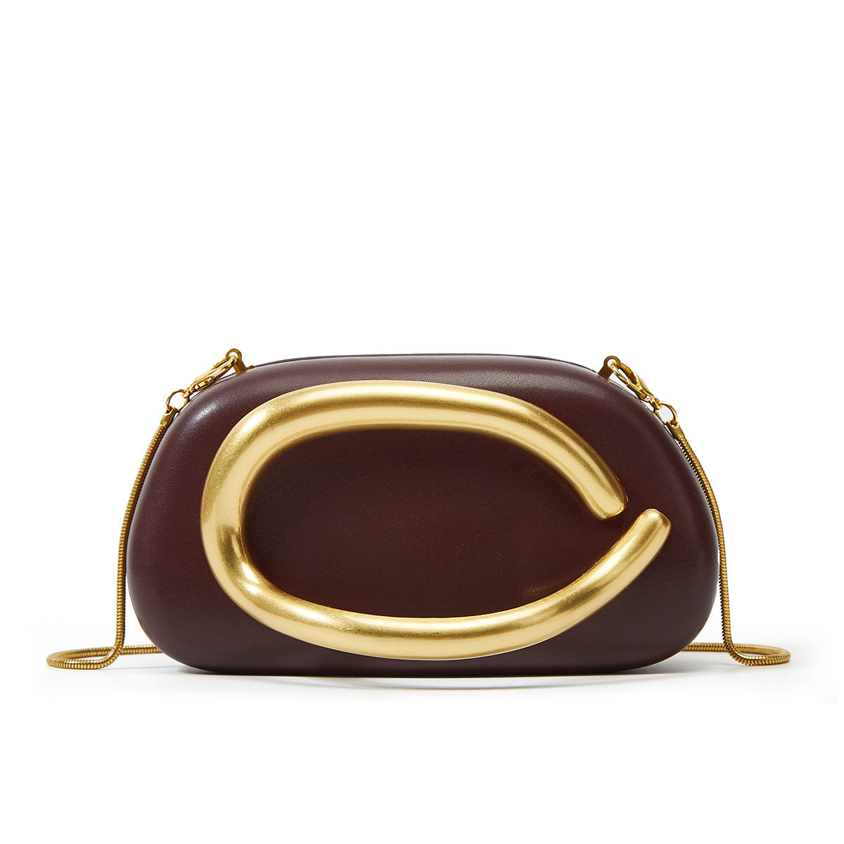 Women's Metal Clutch Box Details Decorative Personality Design Mini Women's Messenger Bag
