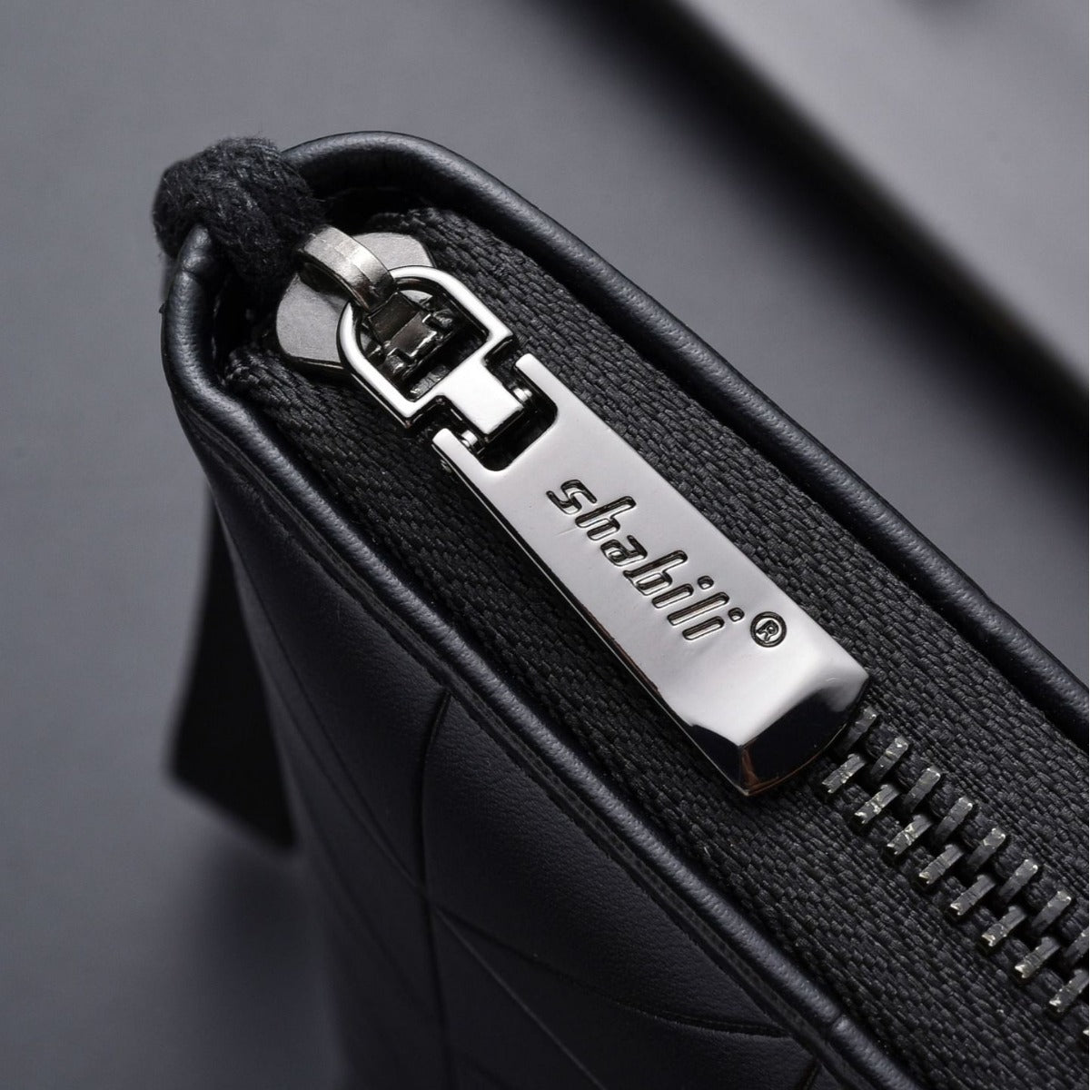 Men's Fashion Business Zipper Long Mobile Change Bags