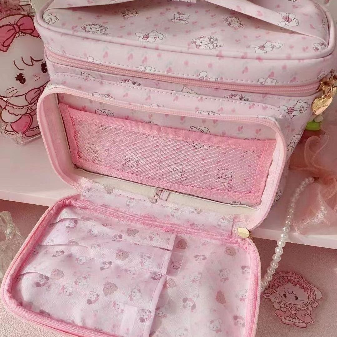 Large Capacity Cartoon Printing Storage Good-looking Makeup Bag