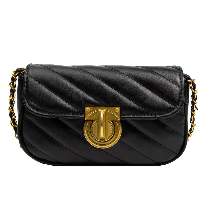Western Style Embroidery Thread Female Autumn Popular Chain Retro Small Square Bags