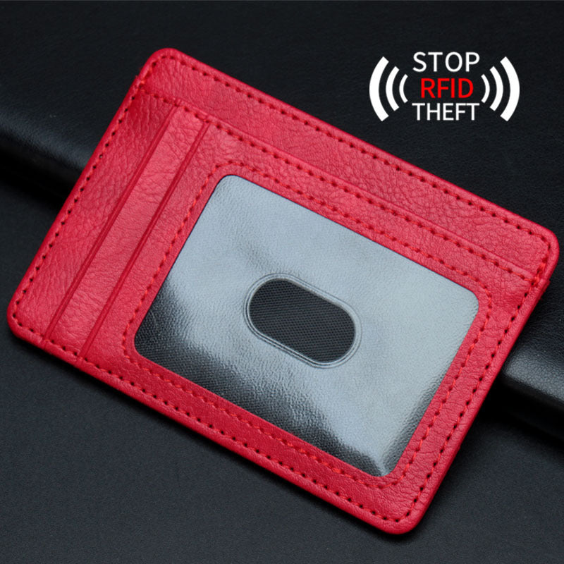 Slots Horizontal Vertical Bank Position Transparent Window Card Holder