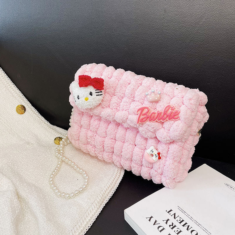 Women's Hello Kitty Homemade Material Gifts For Women's Messenger Bag